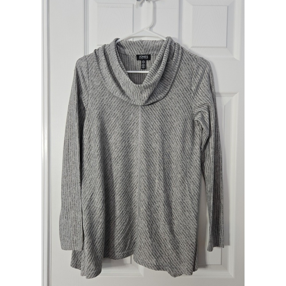 Jones New York Womans Long Sleeve Turtleneck Blouse Size Small
